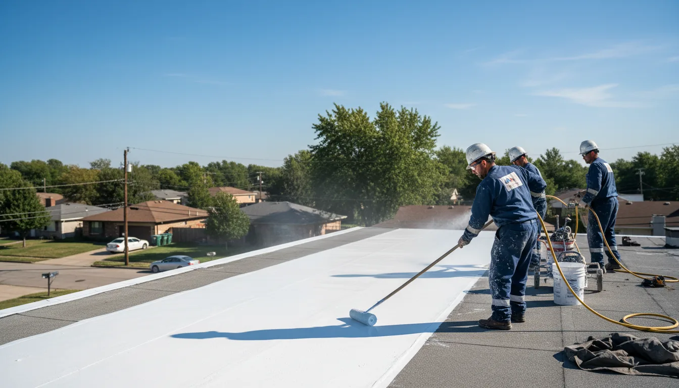 Commercial roof coating in Ryan, OK near me